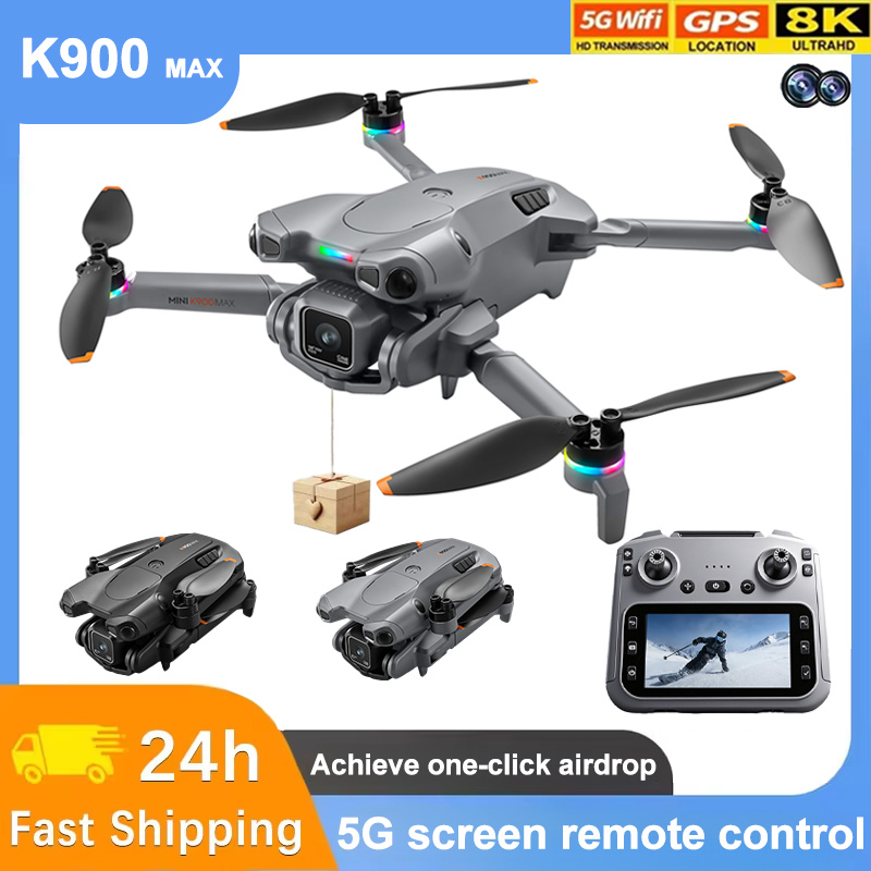 Drone Avion Rc - โดรน K900 MAX 8K ระดับมืออาชีพ พร้อมกล้องคู่