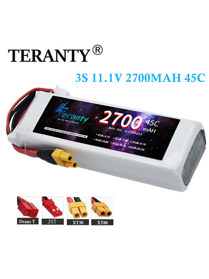 Drone Avion Rc - แบตเตอรี่ลิโพ TERANTY 2700 มิลลิแอมป์ 45C 3S