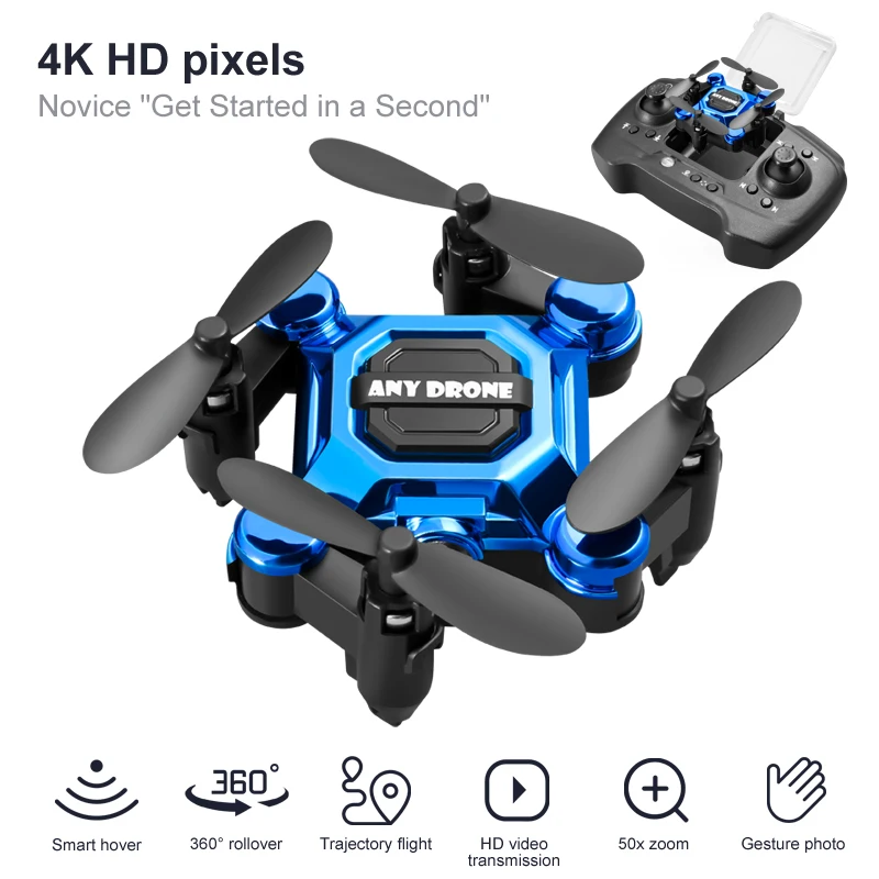 Drone Smart Rc - กล้อง 4K HD RC โดรน พับรีโมทคอนโทรล