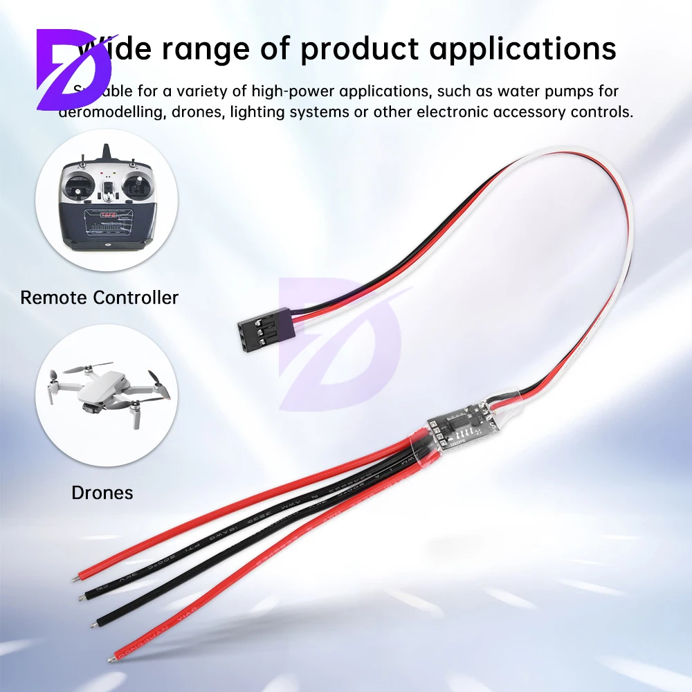 Drone Avion Rc - โมดูลควบคุมสวิตช์ปั๊มอุปกรณ์อิเล็กทรอนิกส์ทางอากาศ 8a-17a 3v-30v สำหรับโดรน สวิตช์ PWM
