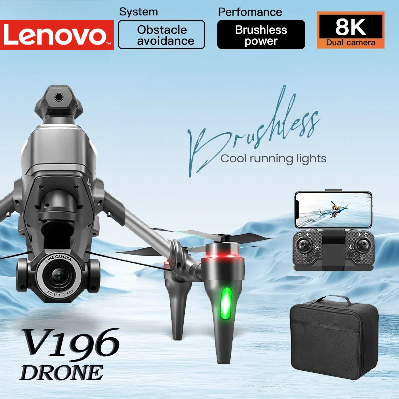 Drone V196 Rc - โดรน Lenovo V196 8K ระดับมืออาชีพ กล้อง
