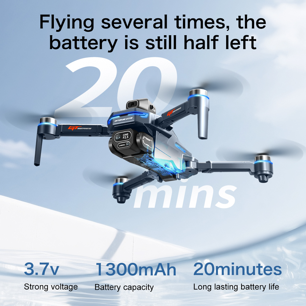 โดรน Lenovo GT8 8K HD กล้องคู่ - Drone E88Pro Rc 4K บทวิจารณ์และราคา
