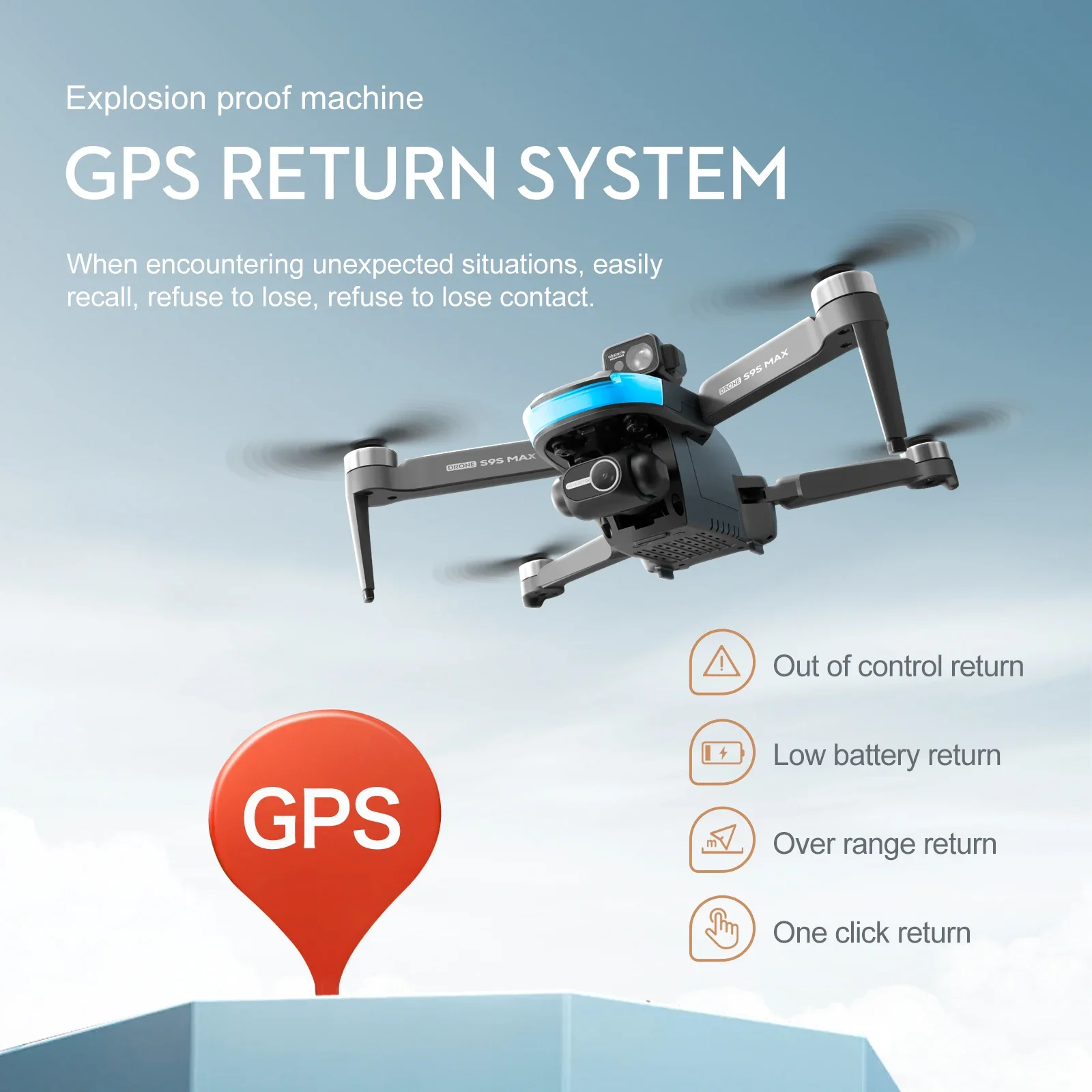 ใหม่S9S MAX MINI Drone 4K 2 แก - Drone E88Pro Rc 4K บทวิจารณ์และราคา