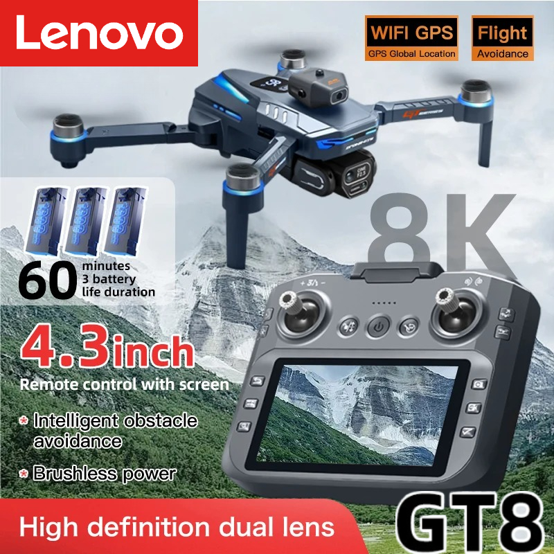 โดรน Lenovo GT8 8K ระดับมืออาช - Drone E88Pro Rc 4K บทวิจารณ์และราคา