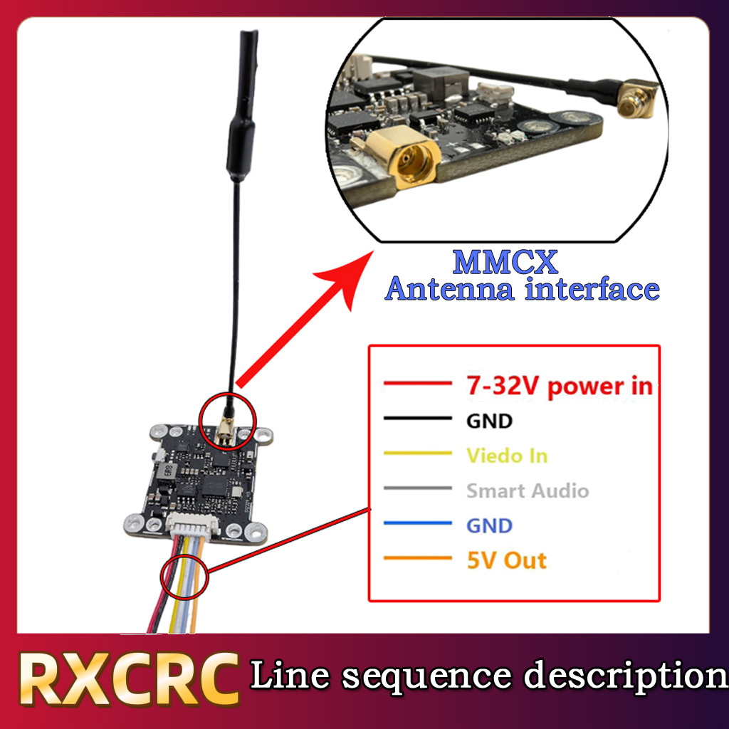 โมดูล RXCRC 5.8G 48CH 1.6W VTX - Rc Transmitter บทวิจารณ์และราคา