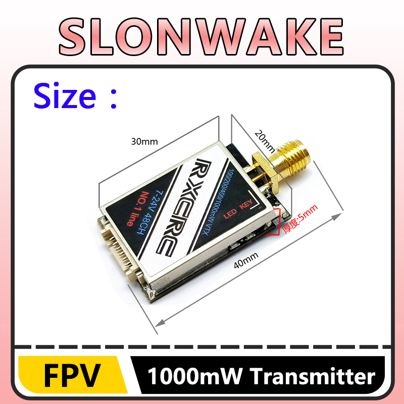 SLONWAKE 5.8G 48CH 1W VTX 100/ - Rc Transmitter บทวิจารณ์และราคา