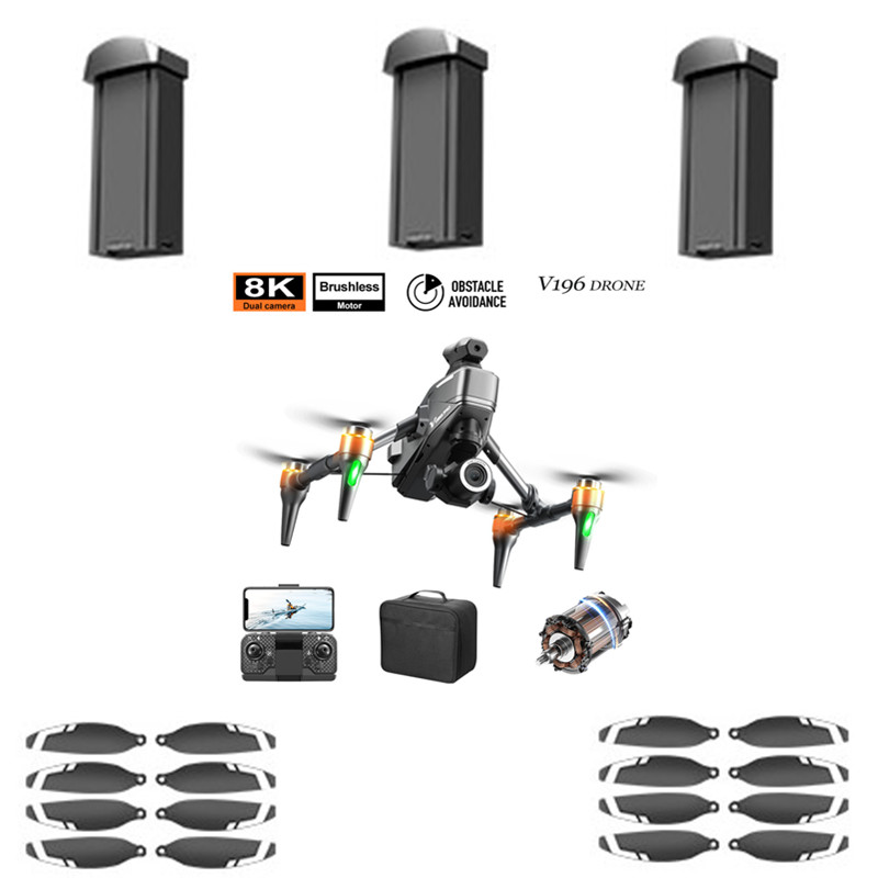 V196 แบตเตอรี่โดรนไร้แปรงถ่าน  - Drone V196 Rc บทวิจารณ์และราคา