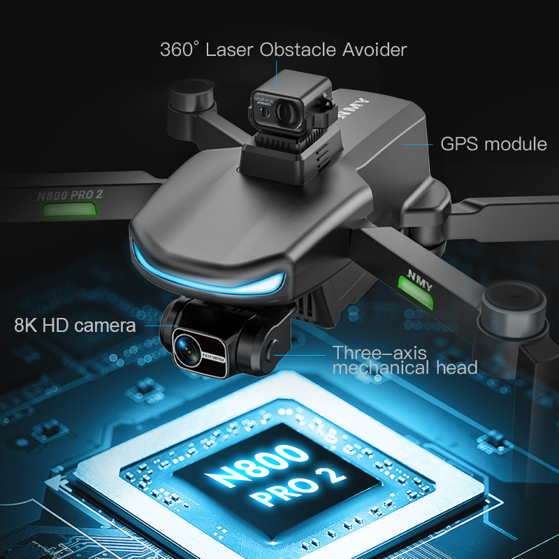โดรน N800 PRO 2 GPS ระดับมืออา - Drone E88Pro Rc 4K บทวิจารณ์และราคา