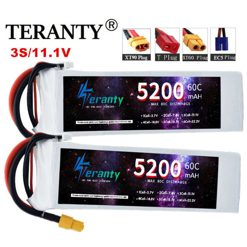 แบตเตอรี่ลิโพ TERANTY 3S 5200M - Drone Avion Rc บทวิจารณ์และราคา