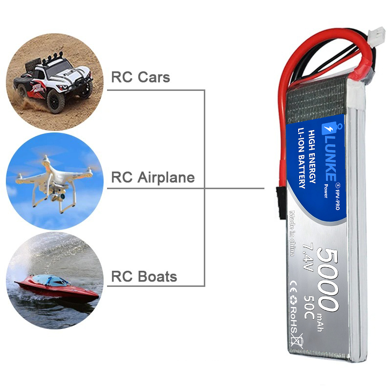 แบตเตอรี่ลิเธียมโพลิเมอร์ 2S 7 - Drone Avion Rc บทวิจารณ์และราคา
