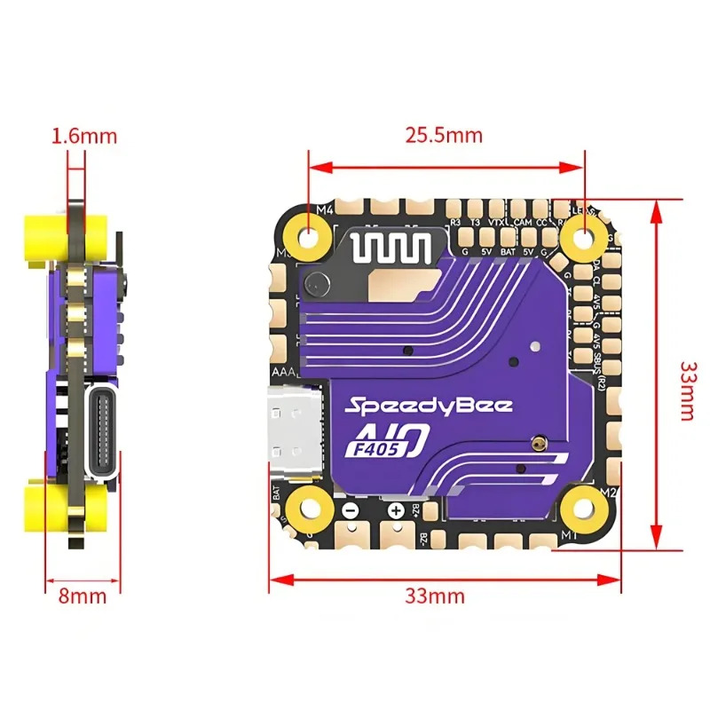 SpeedyBee F405 AIO Flight Cont - Drone Rc Quadcopter บทวิจารณ์และราคา