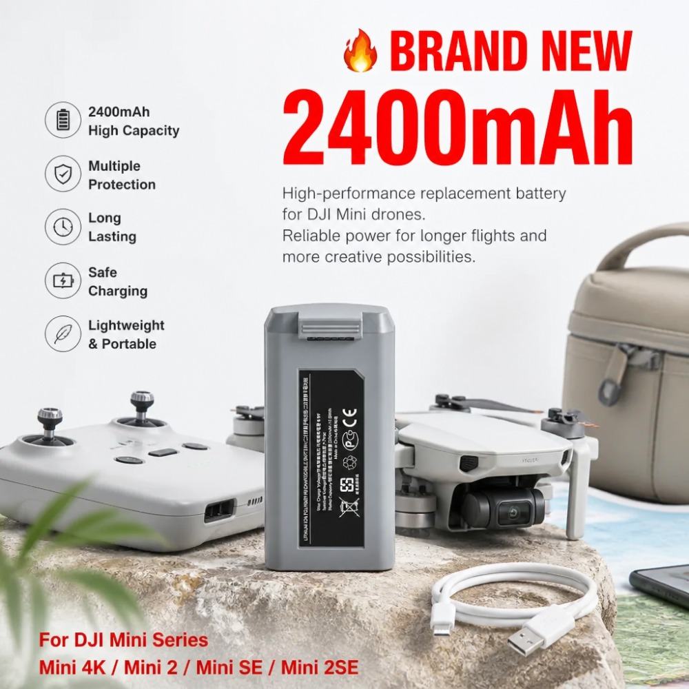 แบตเตอรี่ 2400mAh สำหรับ DJI M - Drone Smart Rc บทวิจารณ์และราคา