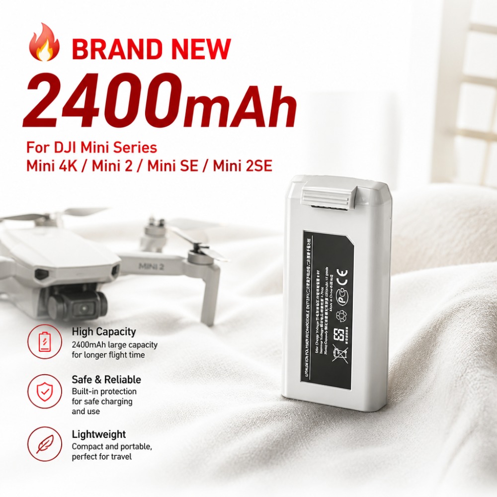 แบตเตอรี่ 2400mAh สำหรับ DJI M - Drone Smart Rc บทวิจารณ์และราคา